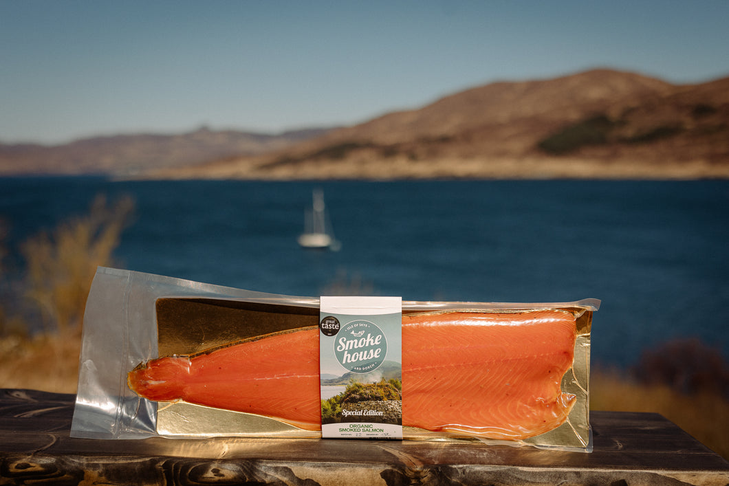 Organic Cold Smoked Salmon whole side (min 1kg)